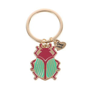 Porte-clés Scarabée "Lucky Gold Beetle"