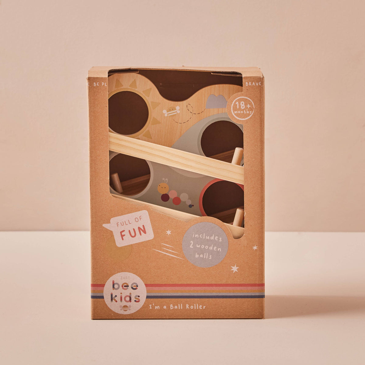 Jeu Jouet de Course à Balles pour Enfants (FSC) en Bois