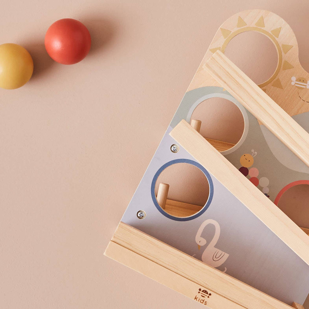Jeu Jouet de Course à Balles pour Enfants (FSC) en Bois