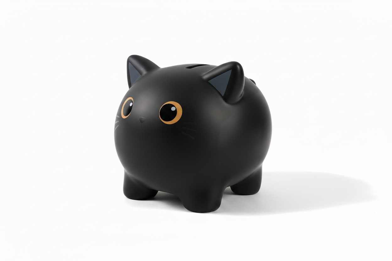 Tirelire Chat noir
