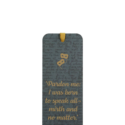 Marque-page papier Shakespeare - Beaucoup de bruit pour rien