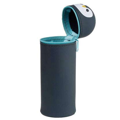 Siliconen pennenetui met pinguïnmotief