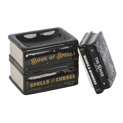 Brûleur d'Huile et Chauffe-Cire Gothique Livre de Sorts