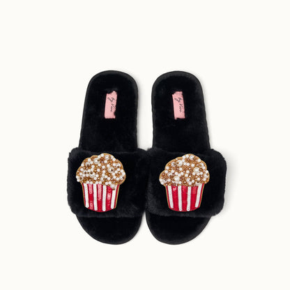 Paire de broches pour Chaussons - Popcorn