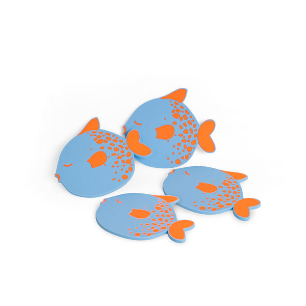 Lot de 4 Sous Verres Poissons Globe Helio Ferretti Vue 2