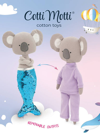 ENSEMBLE CADEAU : Peluche Annie le Koala + Queue de Sirène