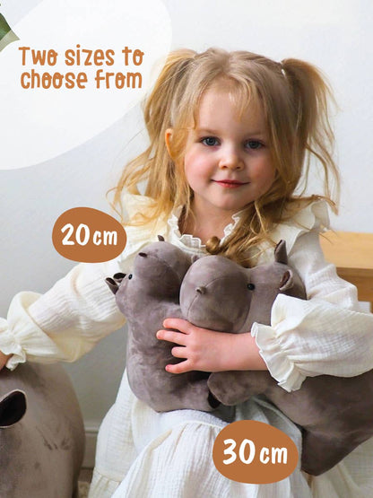 Hippopotame en peluche - 30 cm