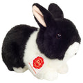 Peluche Lapin Noir et Blanc – 23 cm