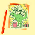 Carte d'Anniversaire Dinosaure T-Rex “Have a Dinomite Birthday”