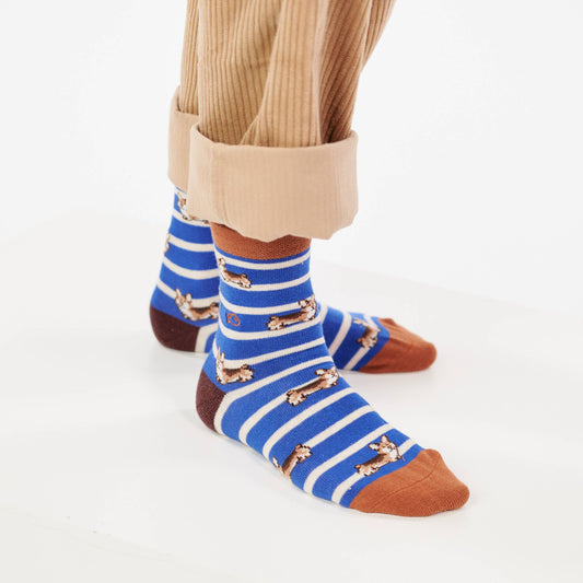 Kindersokken met dierenprint - Corgi