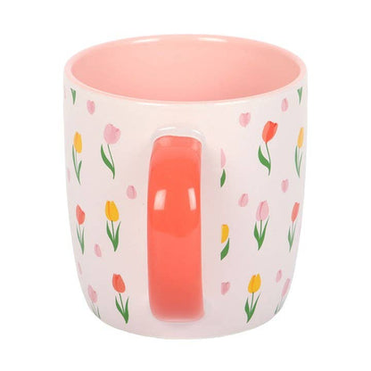 Tulip pattern mug