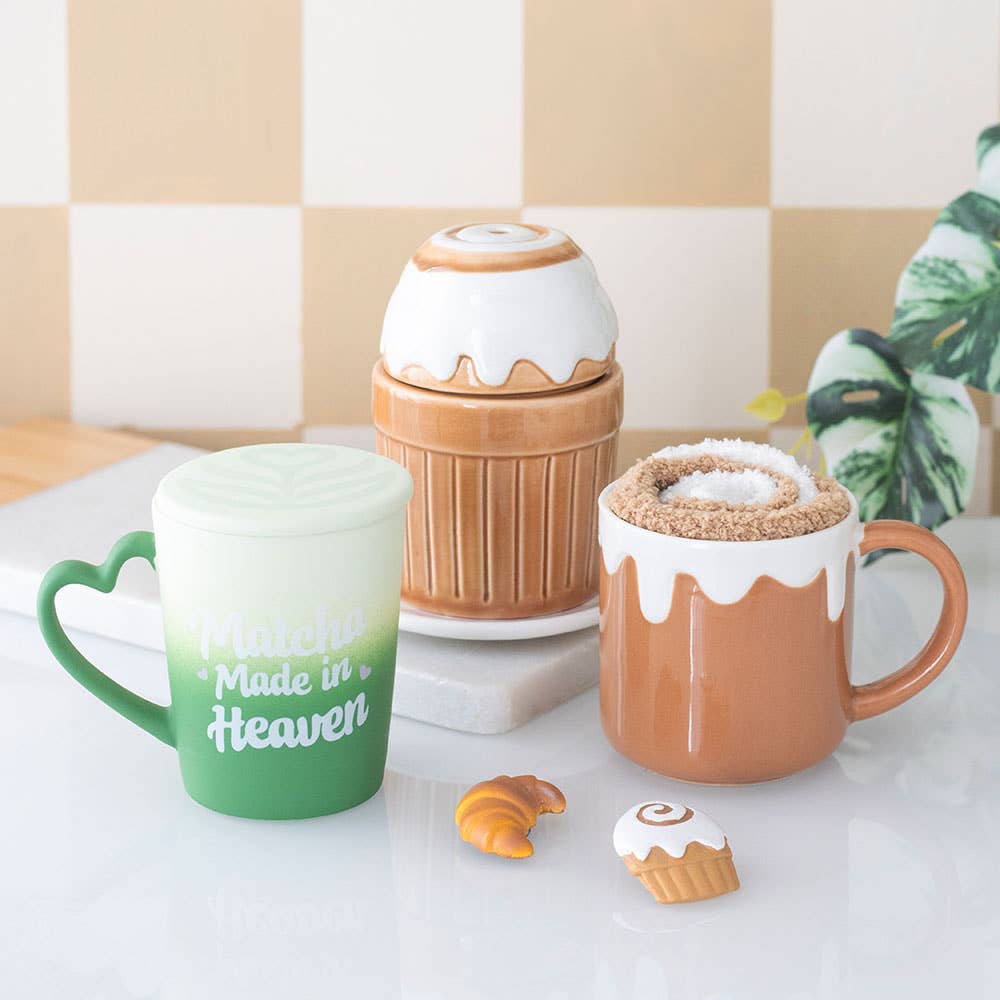 Mug "Matcha Made in Heaven" avec couvercle faisant office de sous-verre