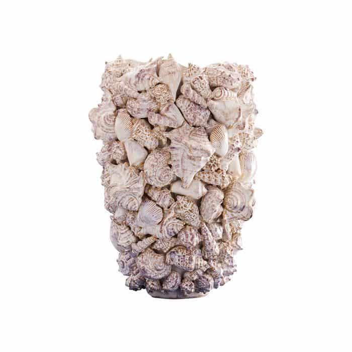 Vase Coquillages, Grès Naturel L