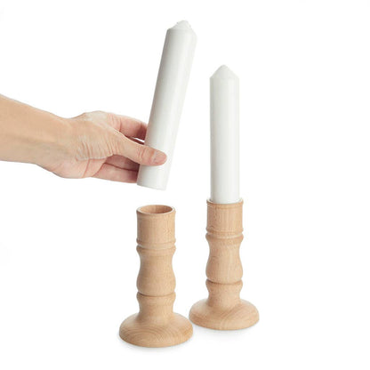Salt and pepper candlesticks