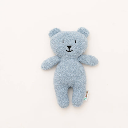 Ours en peluche bleu crochet fait main cadeau de naissance pour bébé