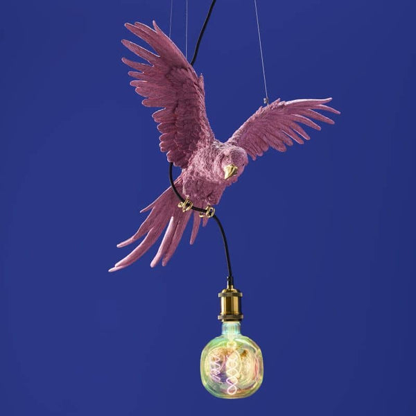 Roze Papegaai Plafondlamp