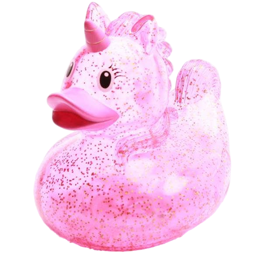 Canard Licorne Rose Pailleté XL