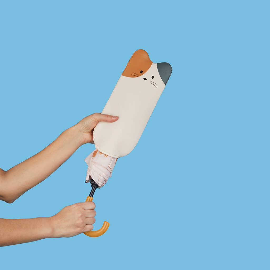 Umbrella, Meowmbrella Calico, with cover, neoprene