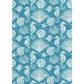 Torchon Hippocampe, Corail et Coquillage, 71x51cm