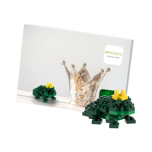 BRIXIES Frog King Postcard