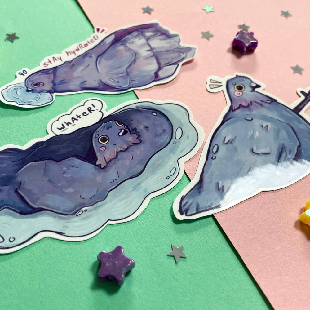 Stickerpakket met duiven