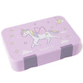 Kids' Lunch Box with Compartments, Bento Box - Unicorn Purple
