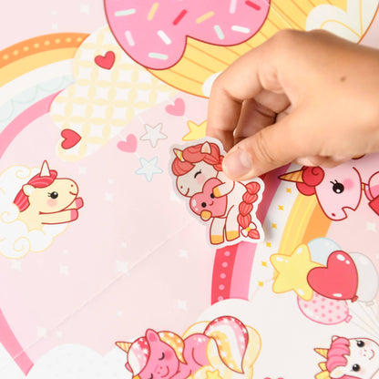 Les créatifs posters en stickers - licornes