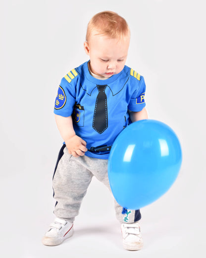 T-shirt Police en coton biologique 98-104 cl 2-4 ans