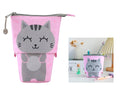 Trousse à Crayons Pop-up Chat Gris