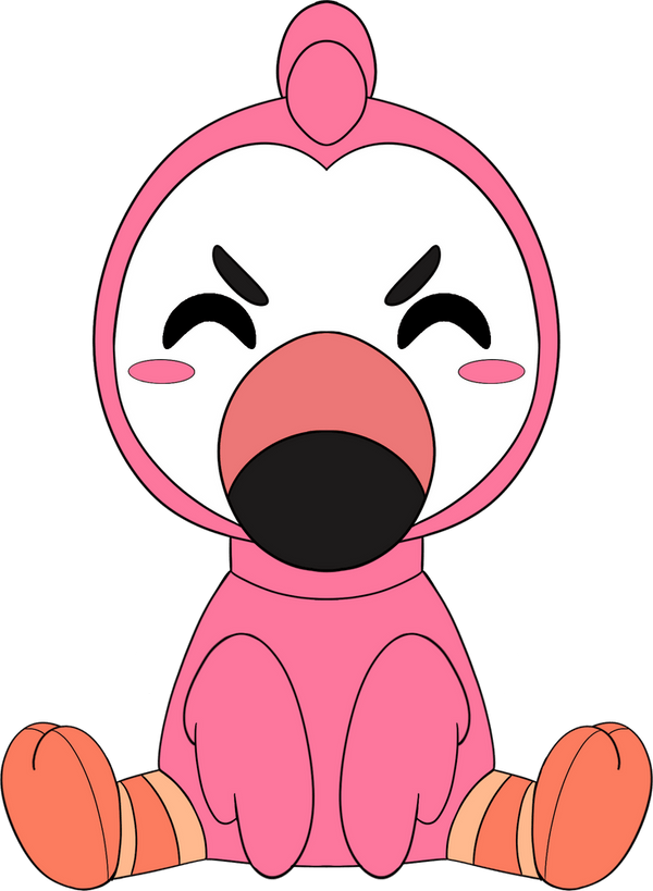 Flamingo Sit Plush (1ft)