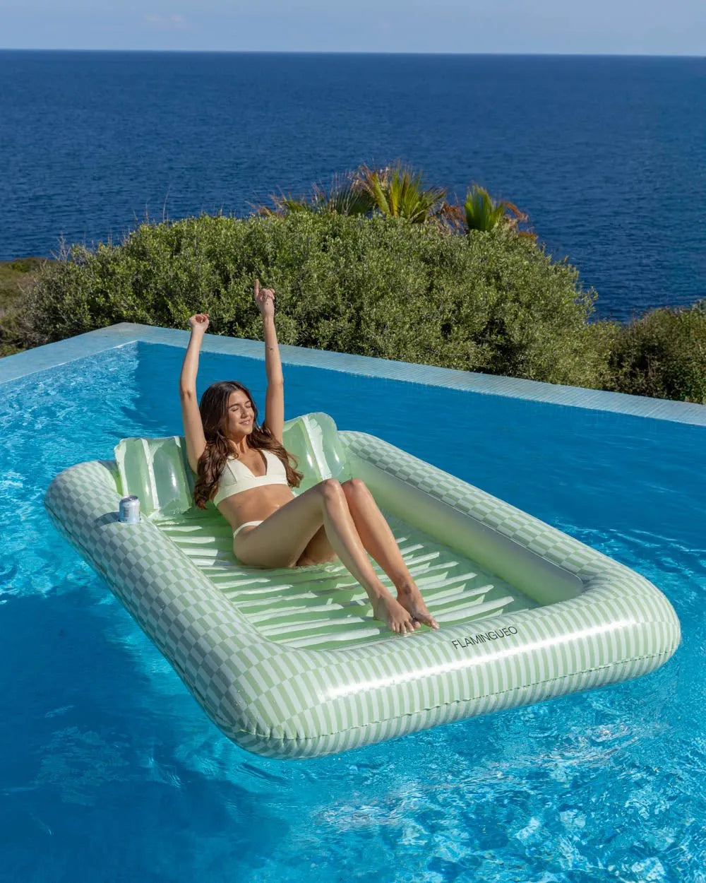 Flotador tanning pool verde - PORTOFINO
