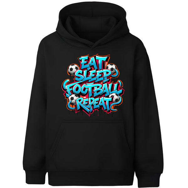 Sweat à capuche gymnastique – Fringoo gaming noir for Boys Cotton Rich Soft Hooded – EatFootball noir