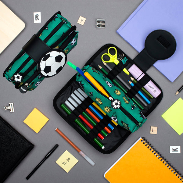 Trousse scolaire – Silicone Patch football