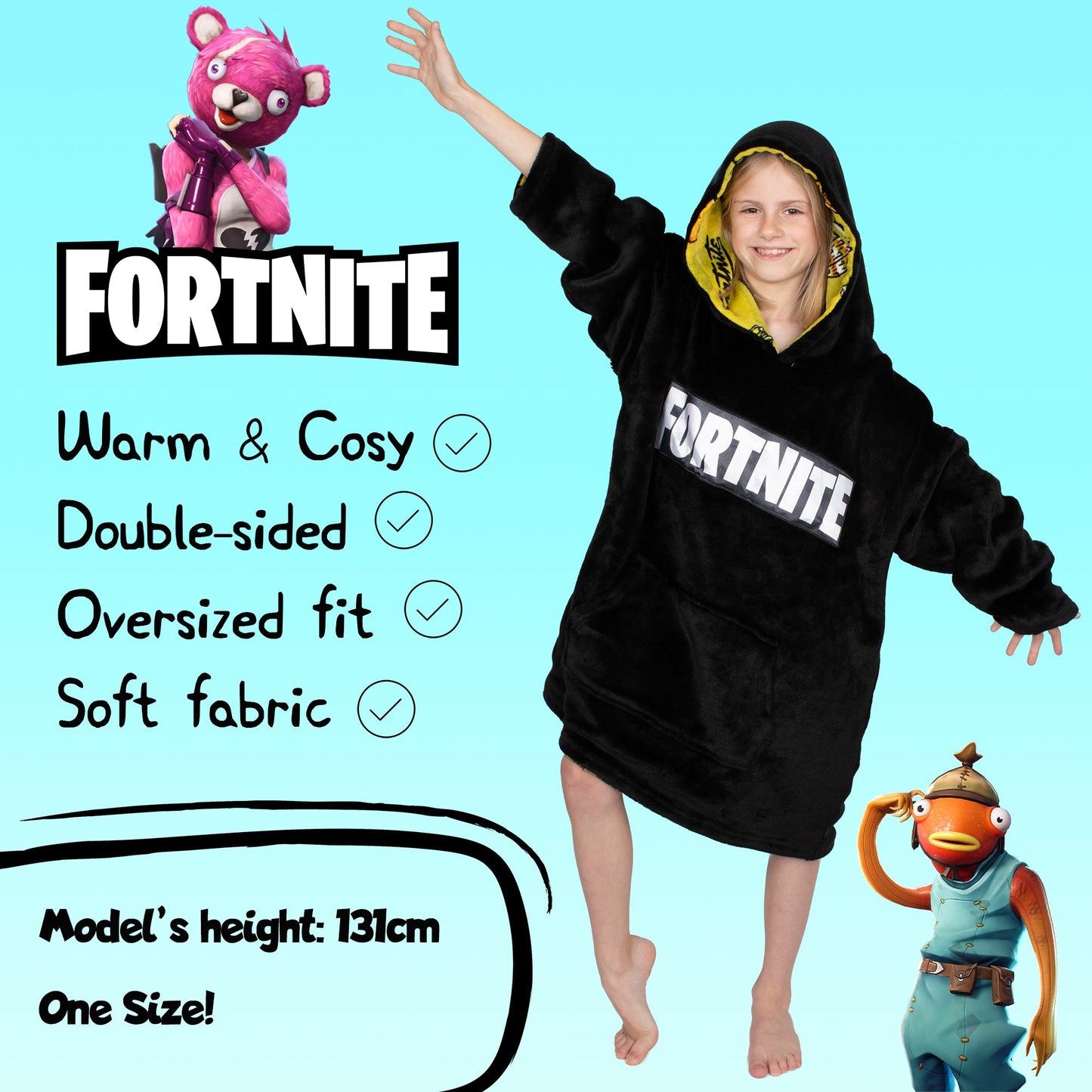 Fortnite Oversized Sweat à capuche Couverture