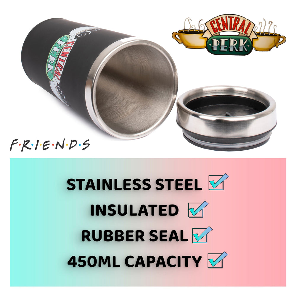 Mug isotherme Friends – noir – 450 ml