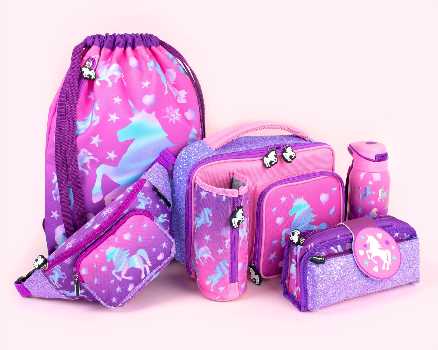 Sac à dos scolaire pour enfants - Sac de maternelle licorne ombrée pour filles