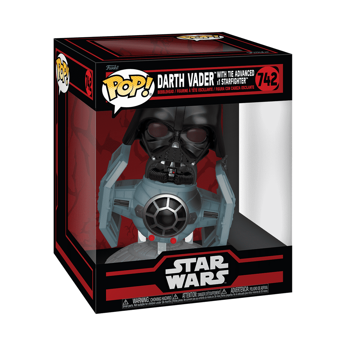 Pop! Rides Deluxe Darth Vader with TIE Advanced x1 Starfighter #742 - vue officielle Funko 2