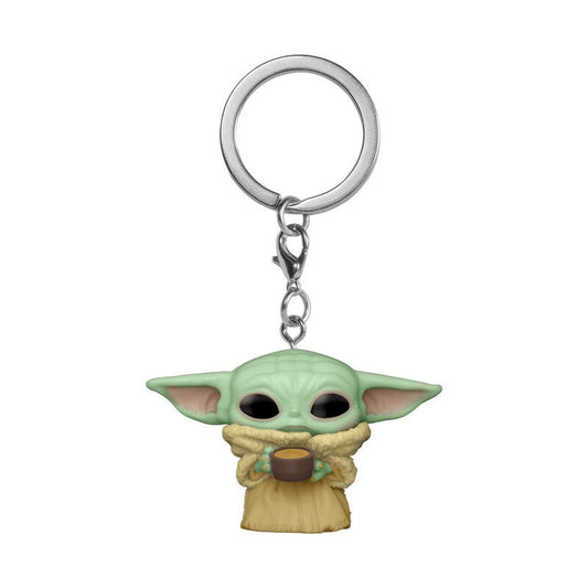 Pop! Keychain The Child w/ Cup