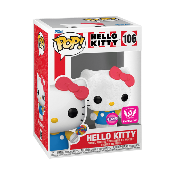 Pop! Hello Kitty avec Sucette (Flocked) - packaging officiel