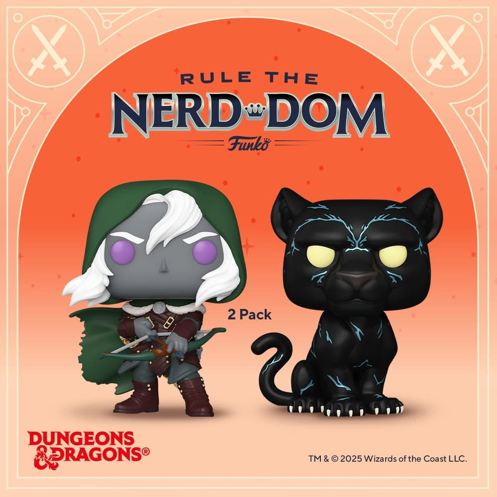 Pop! Drizzt Do'Urden &amp; Guenhwyvar 2-Pack