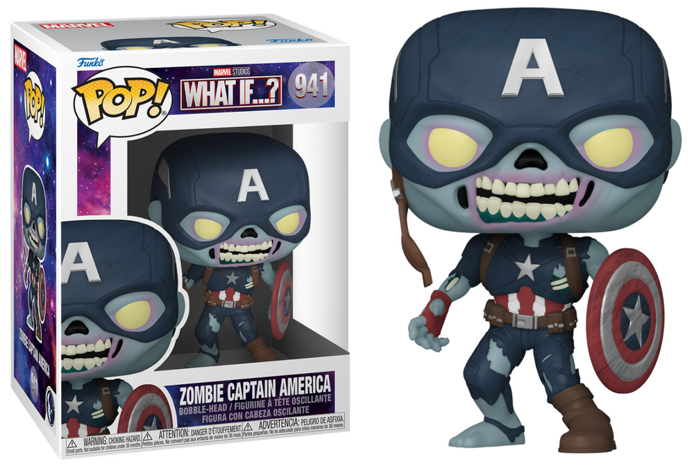 Pop! Zombie Captain America avec Bouclier