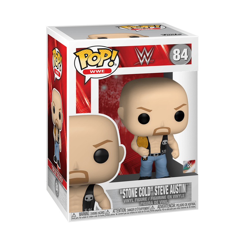 Pop! Stone Cold Steve Austin avec Ceinture de Champion