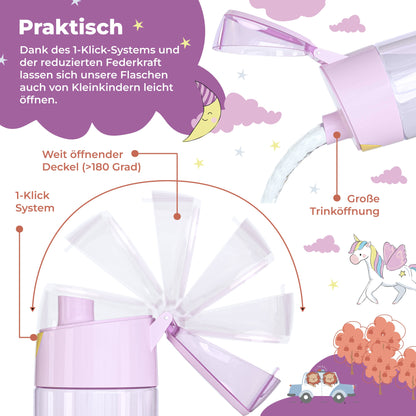 Einhorn Bundle - Bento Box M & Trinkflasche 450ml & Isolierflasche 400ml