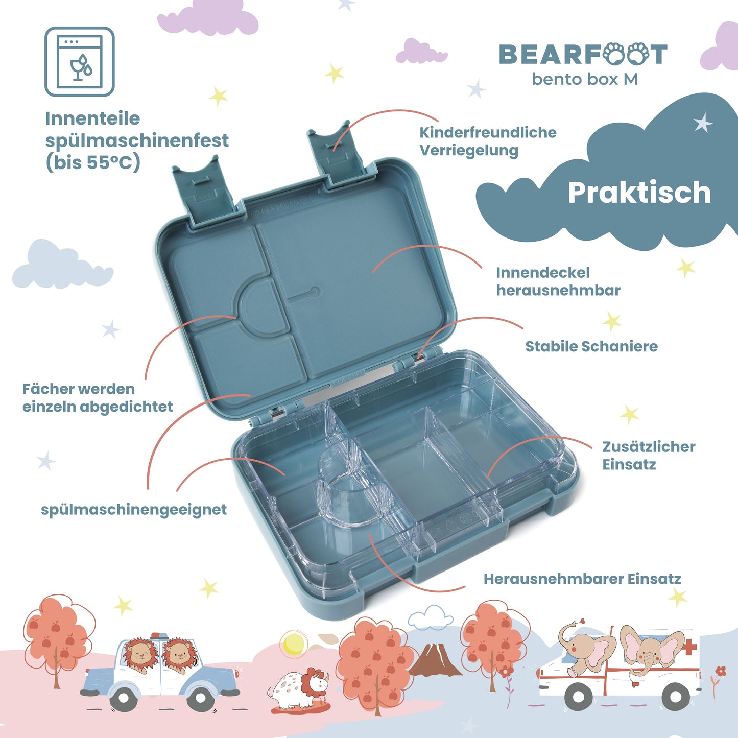 Bagger Bundle - Bento Box M & Trinkflasche 450ml & Isolierflasche 400ml