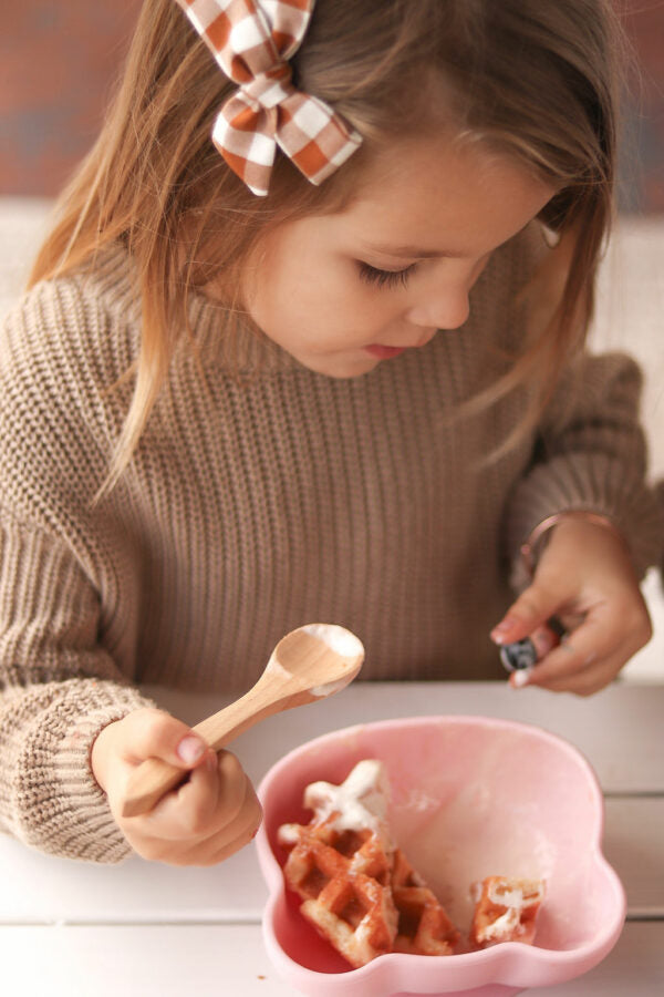 Powder Pink silicone bowl
