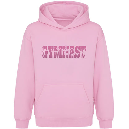 Fringoo Gymnastic Sweat à capuche for enfant Cotton Rich Soft Hooded Sweatshirt- Gymnast rose