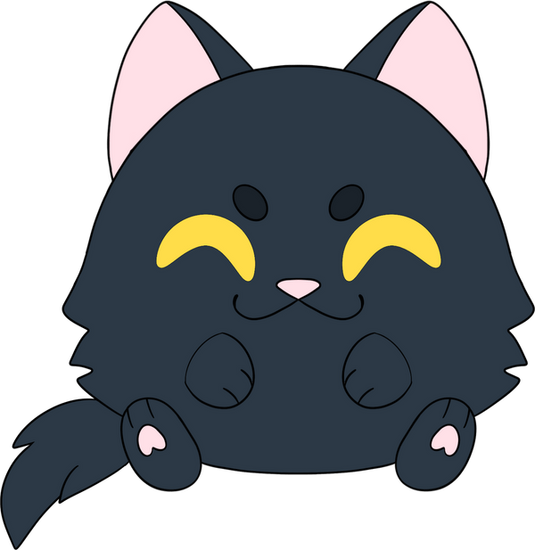 Halloween Cat Stickie (6in)
