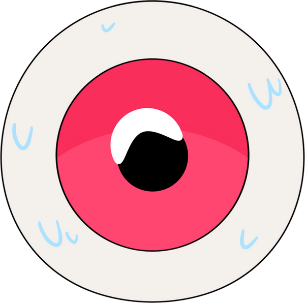 Halloween Eyeball Stickie (6in)