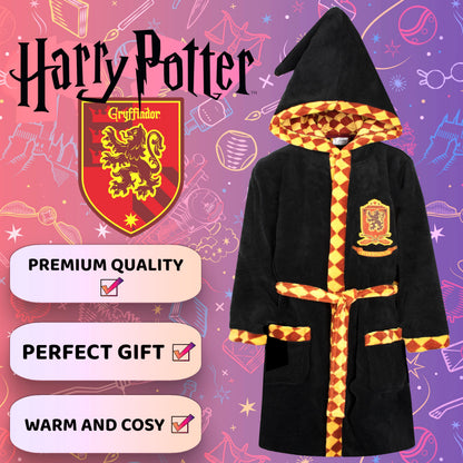 Personalized Harry Potter Robe - Black