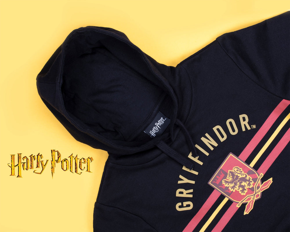 Sweat à capuche Harry Potter - Noir et jaune